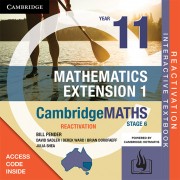 CambridgeMATHS Stage 6 Mathematics Extension 1 Year 11 Reactivation Code